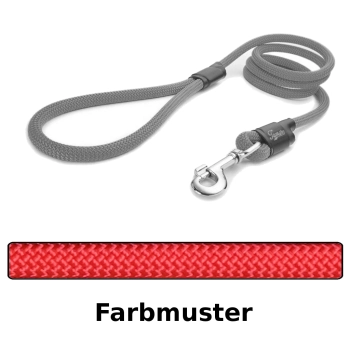 klassische Hundeleine - L - 115cm - rot